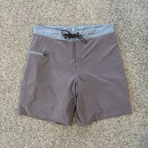 Driftline Original Drifties Wetsuit Lined Board Shorts Men's 31 Mauve Neoprene